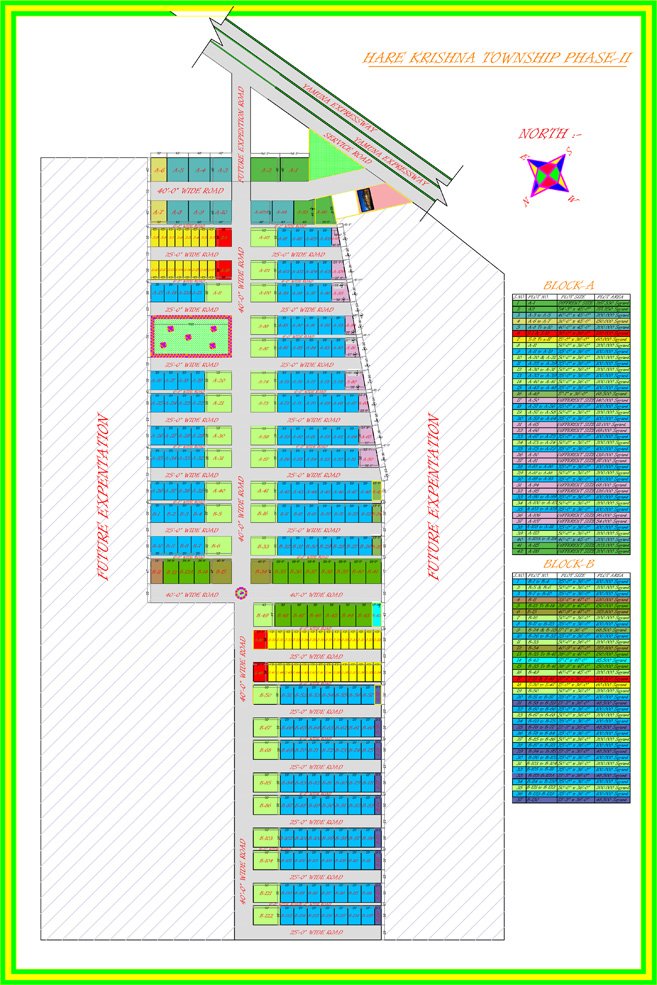 Hare Krishna Township Layout plan