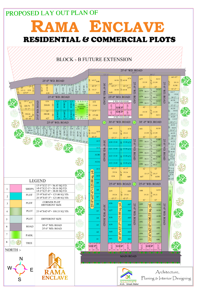 Rama Enclave Township Layout plan