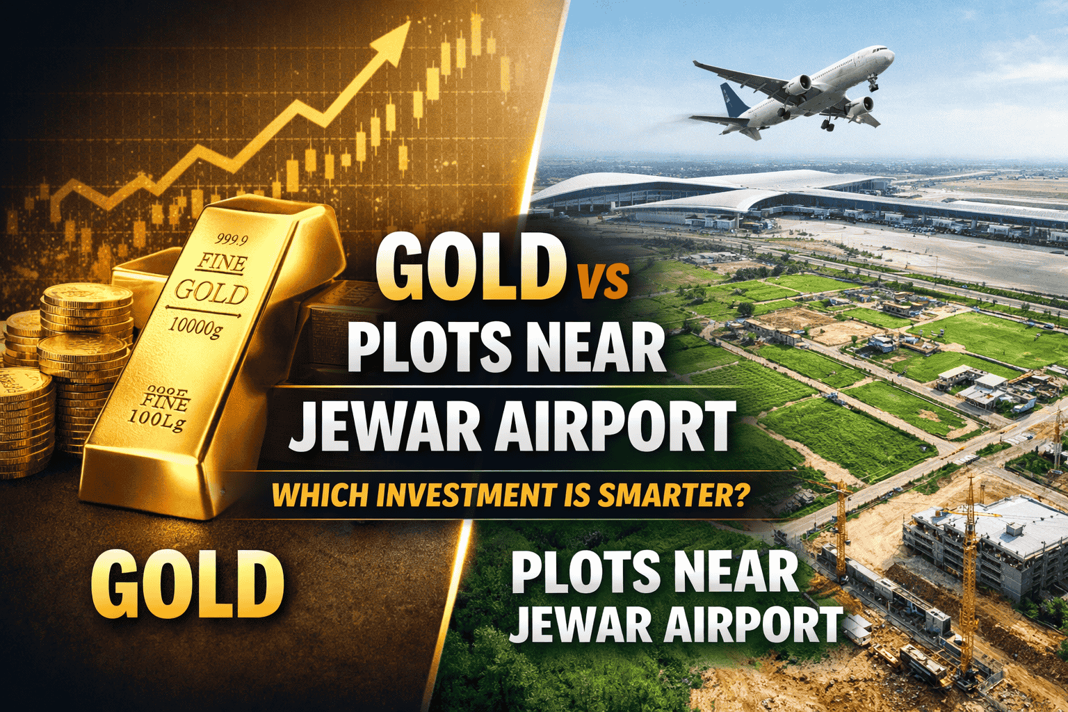gold vs plots near jewar airport which is better